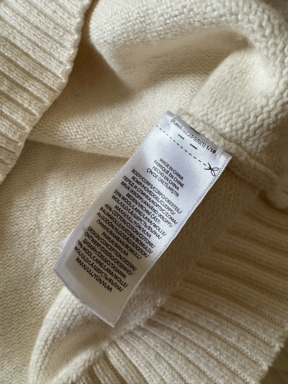 Polo Ralph Lauren Shearling Bear Hoodie Sweater Cream XXL - Picture 7 of 8